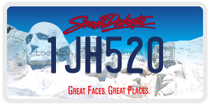 1JH520  license plate in SD