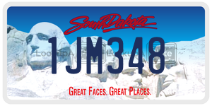 1JM348  license plate in SD