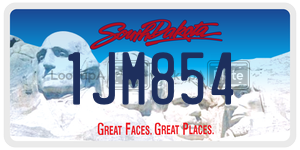 1JM854  license plate in SD