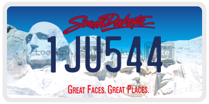1JU544  license plate in SD