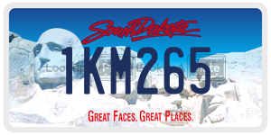 1KM265  license plate in SD