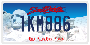 1KM886  license plate in SD