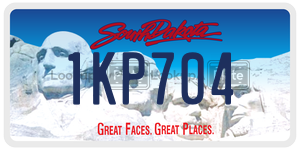 1KP704 license plate in South Dakota