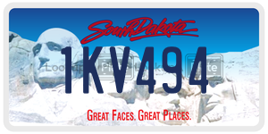1KV494  license plate in SD