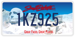 1KZ925  license plate in SD