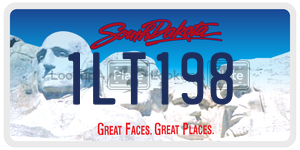 1LT198  license plate in SD