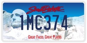 1MC374  license plate in SD