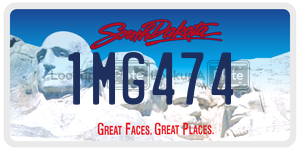1MG474  license plate in SD
