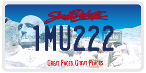 1MU222  license plate in SD