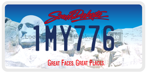 1MY776  license plate in SD