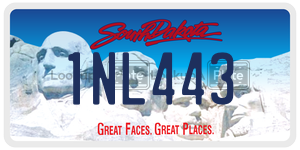 1NL443  license plate in SD