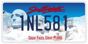 1NL581  license plate in SD