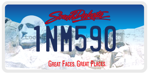 1NM590  license plate in SD