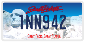 1NN942  license plate in SD