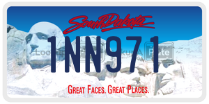 1NN971  license plate in SD