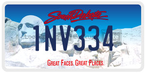 1NV334  license plate in SD