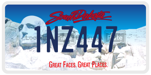 1NZ447  license plate in SD