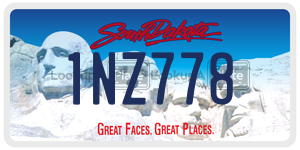 1NZ778  license plate in SD