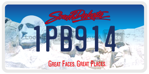 1PB914  license plate in SD