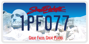 1PF077  license plate in SD