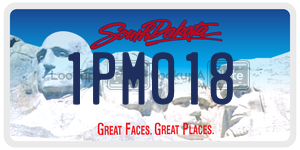 1PM018  license plate in SD