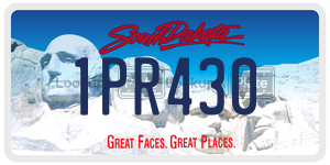 1PR430  license plate in SD