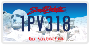 1PV318  license plate in SD