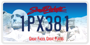 1PX381  license plate in SD