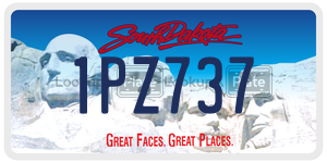 1PZ737  license plate in SD