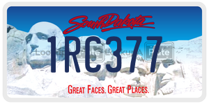 1RC377  license plate in SD