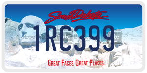 1RC399  license plate in SD