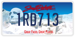 1RD713  license plate in SD