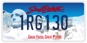 1RG130  license plate in SD