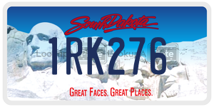 1RK276  license plate in SD
