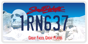 1RN637  license plate in SD