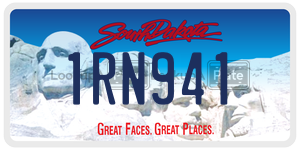 1RN941  license plate in SD