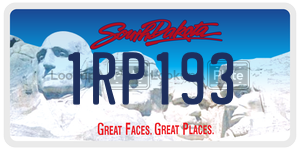 1RP193  license plate in SD
