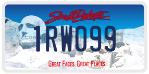 1RW099  license plate in SD