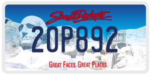 20P892  license plate in SD