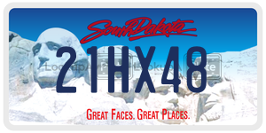 21HX48  license plate in SD