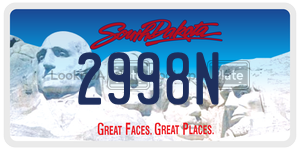 2998N  license plate in SD