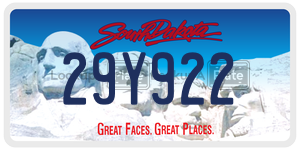 29Y922  license plate in SD