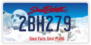 2BH279  license plate in SD