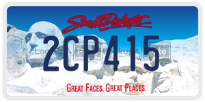 2CP415  license plate in SD