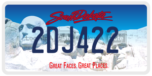 2DJ422  license plate in SD