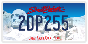 2DP255  license plate in SD