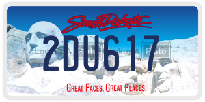 2DU617  license plate in SD