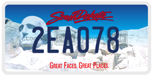 2EA078  license plate in SD