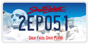2EP051  license plate in SD