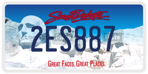 2ES887  license plate in SD